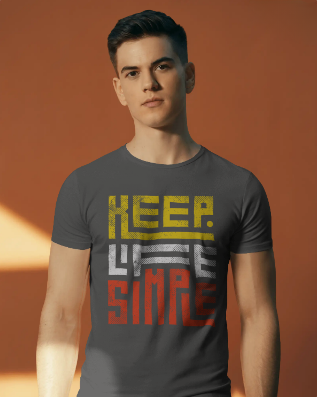 Keep Life Simple Graphic Tee (Y,W,R)