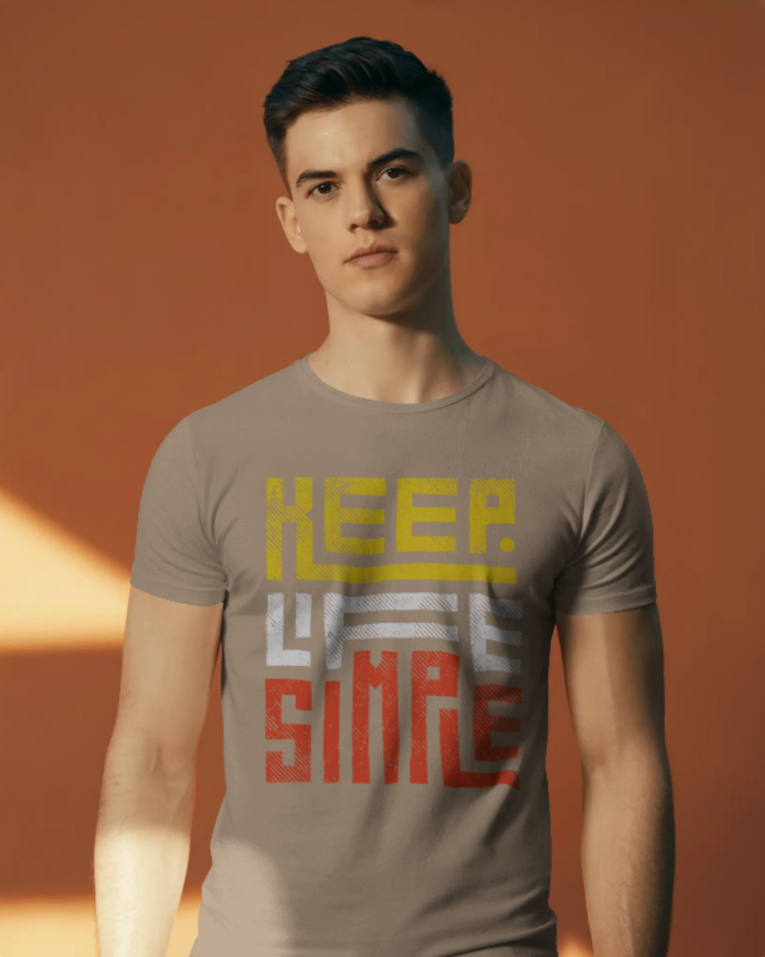 Keep Life Simple Graphic Tee (Y,W,R)