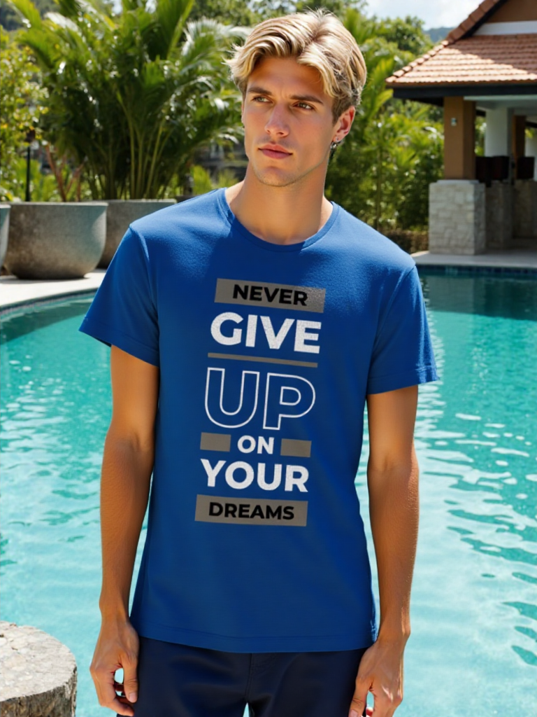 Never Give Up Graphic Tee (G,W)