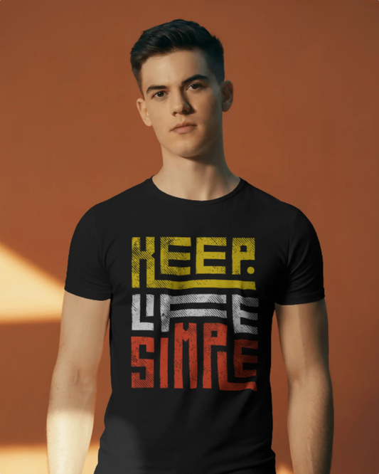 Keep Life Simple Graphic Tee (Y,W,R)