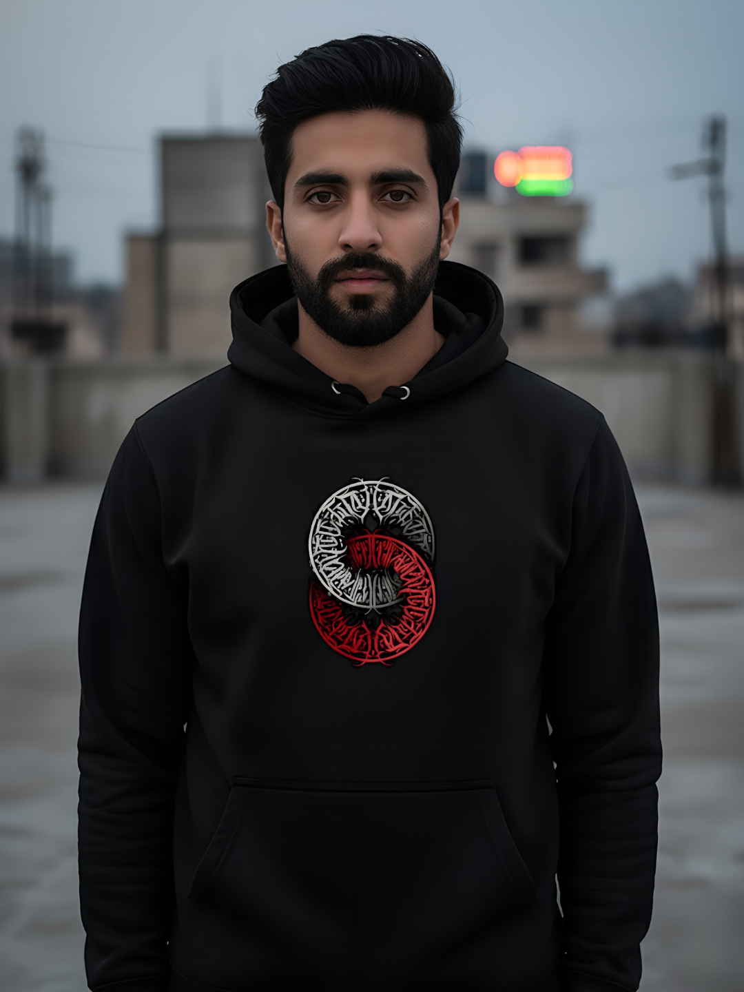 Stylized Tattoo Graphic Hoodie
