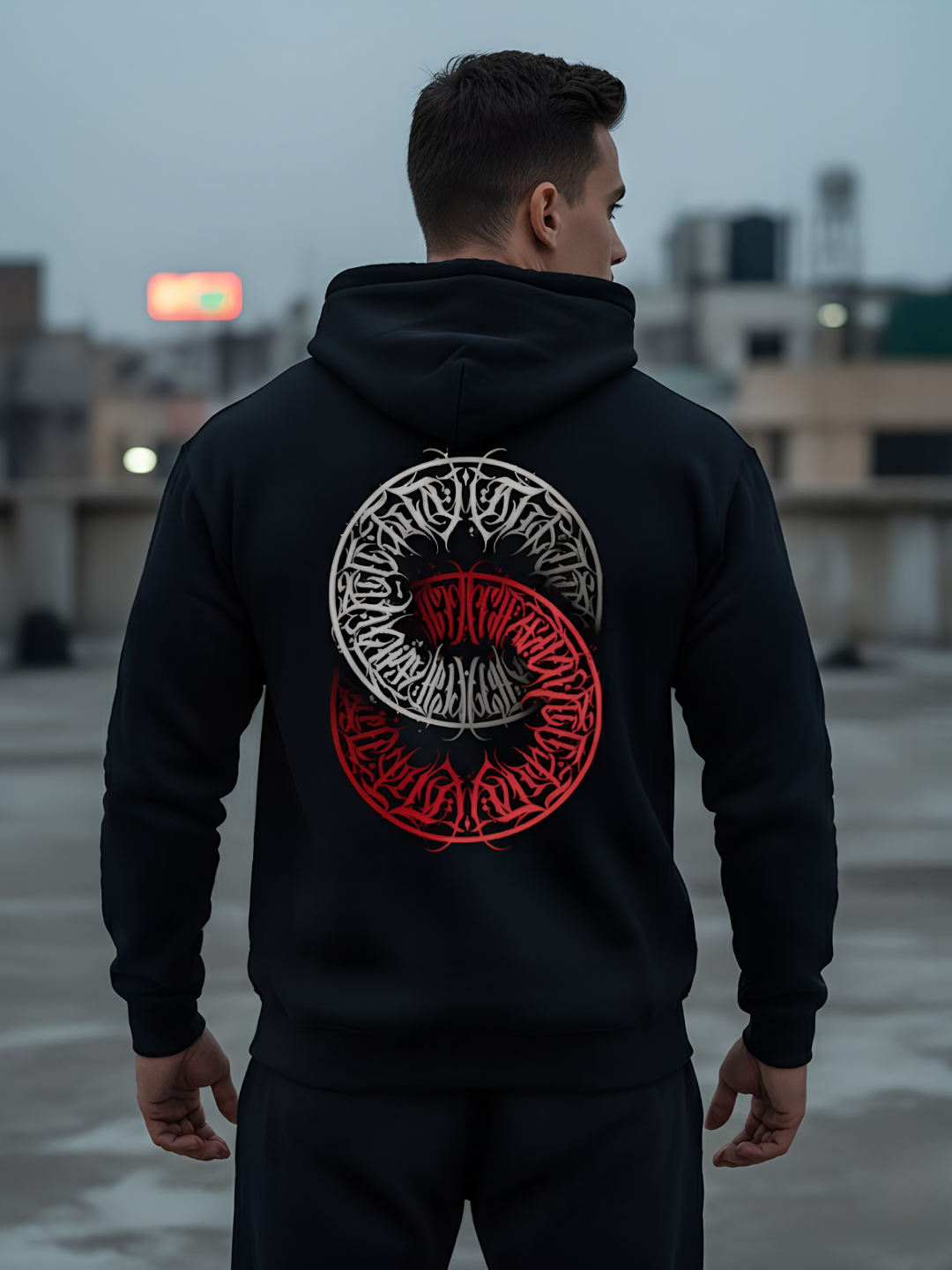 Stylized Tattoo Graphic Hoodie
