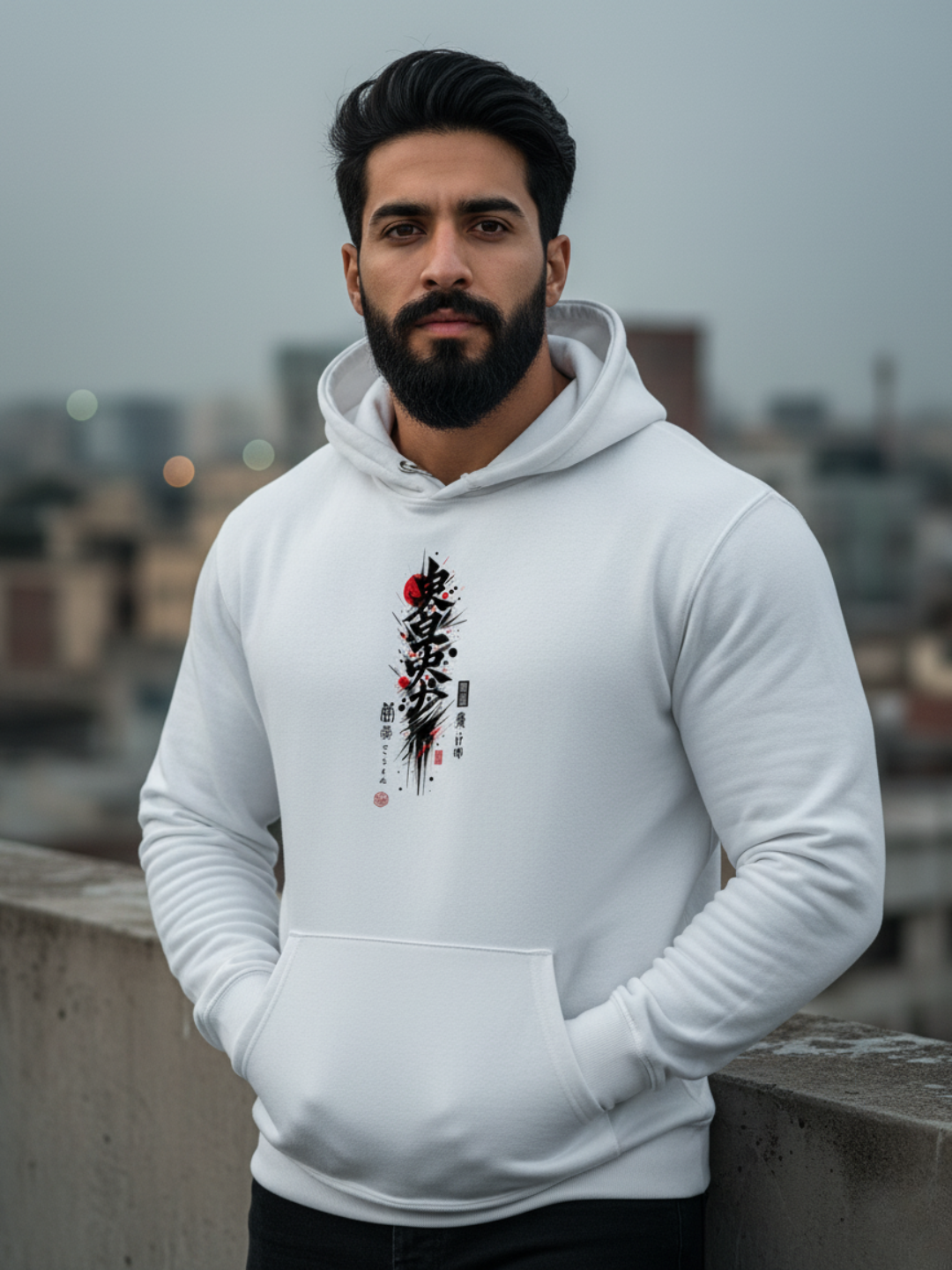 Japanese Design Graphic Hoodie