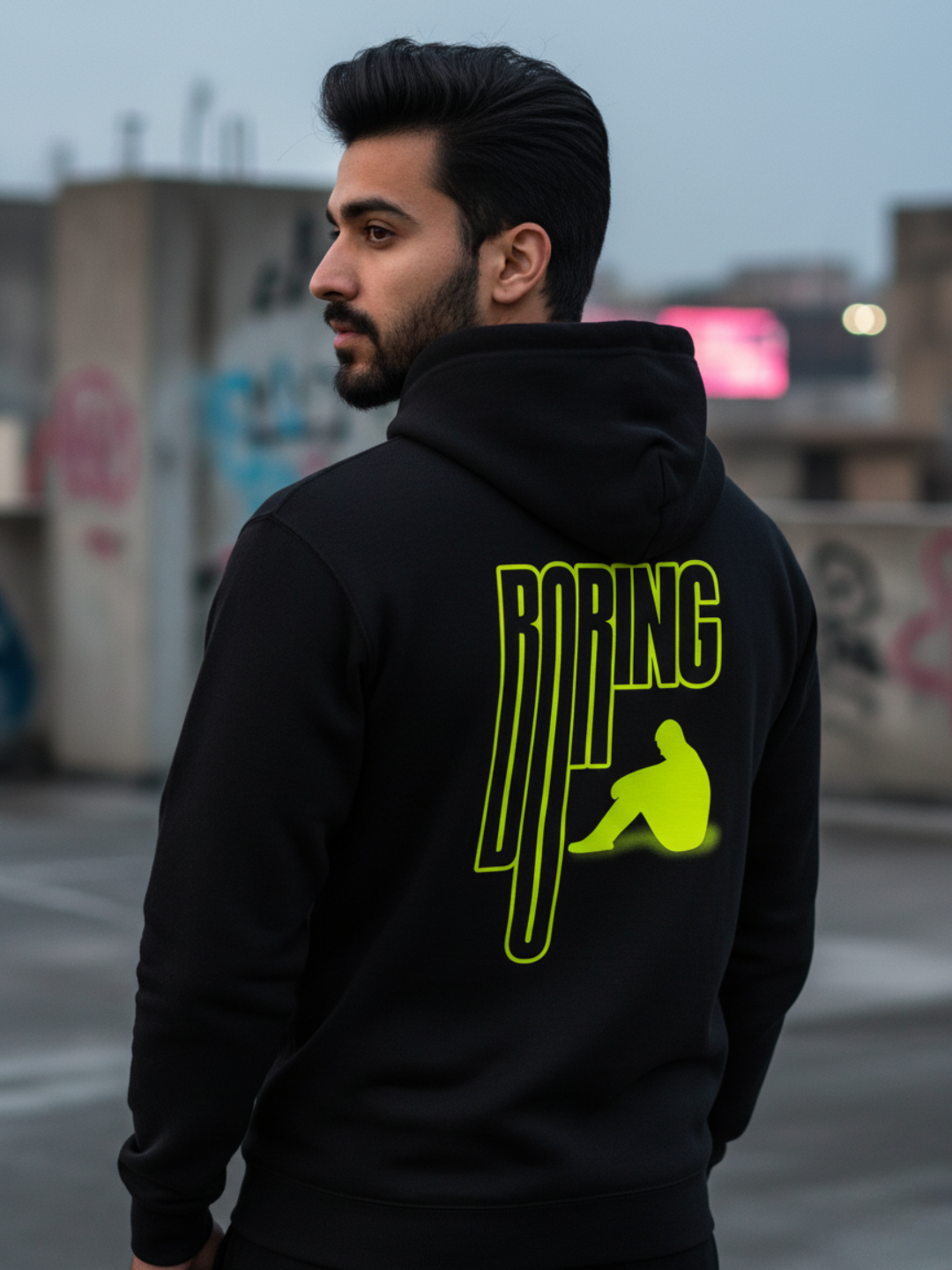 Boring Graphic Hoodie