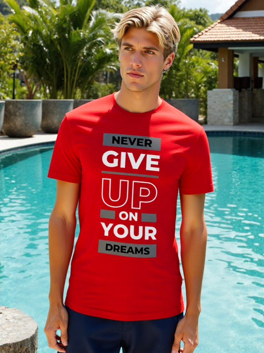 Never Give Up Graphic Tee (G,W)