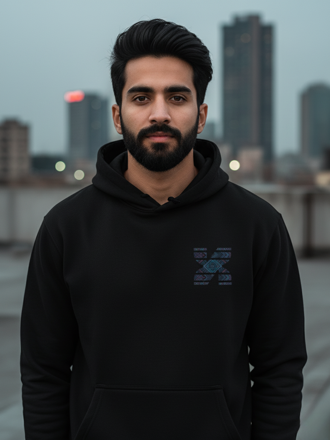 Abstract X Graphic Hoodie